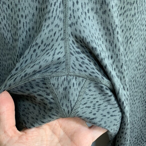 Lululemon Dottie Dash Wunder Under Legging Roll Down Fold Over 8-10 Full Length - Picture 12 of 12